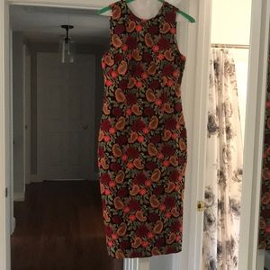 Mid length floral paisley dress